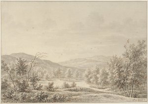 mäkistä maisemaa tekijältä Pieter de Goeje