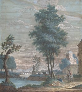 Italian maisema, 1769. tekijältä Pieter de Groot
