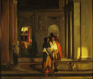 Lähdössä kävelylle tekijältä Pieter de Hooch