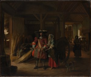 Emännälle maksaminen tekijältä Pieter de Hooch
