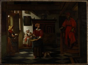 Parsan myyjä, 1675-80 tekijältä Pieter de Hooch