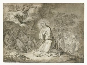 Kristus oliivipuutarhassa tekijältä Pieter de Jode (I)