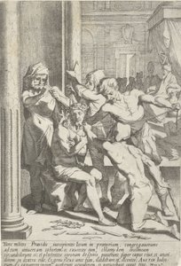 Doornenkroning van Christus Passie van Christus (sarjan nimi) Passion and Resurrection (sarjan nimi) tekijältä Pieter de Jode (I)