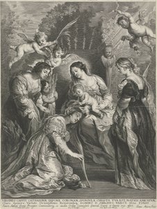 Kristus-lapsi kruunaa H. Catharinan