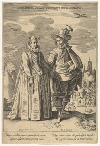Jalomiehet Alankomaissa Molempien sukupuolten koristeet, Fashions of Different Nations.n.d.