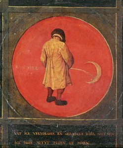 Vuodesta kaksitoista sananlaskut puulevyillä (maalaus puulle) tekijältä Pieter the Elder Bruegel