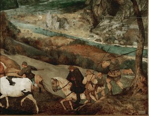 Lauman paluu (öljy puulle) tekijältä Pieter the Elder Bruegel
