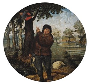 Lintupesän ryöstäminen tekijältä Pieter Brueghel the Younger