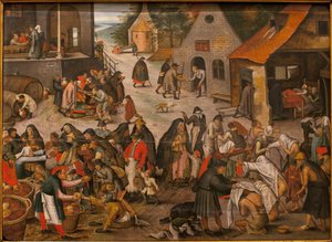 Works of Grace - Pieter Brueghel nuoren maalaus, Brueghel d