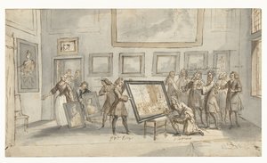 Savoian prinssi Eugenius taidekauppiaalla J.P. Kesä tekijältä Pieter van den Berge