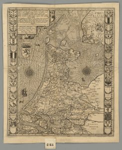 1596 Alankomaat Comitatus Kaerius tekijältä Pieter van den Keere