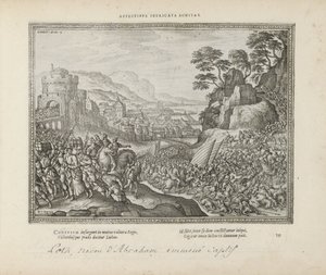 Lot wordt wegvoeder uit Sodom Kiintymyksen sotkeutunut hyvyys (otsikko esineessä) Pyhät tunnukset ja molempien testamenttien tärkeimmät historiat (Oude Testament) (sarjan nimi) Kirjojen kuvia ja hahmoja (sarjan nimi) tekijältä Pieter van der Borcht (I)