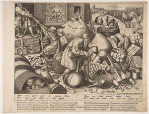 Jokamies, n. 1558. tekijältä Pieter van der Heyden