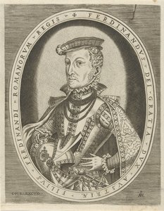 Ferdinand II Tirolilaisen muotokuva Hallittajien muotokuvia (sarjan nimi) tekijältä Pieter van der Heyden
