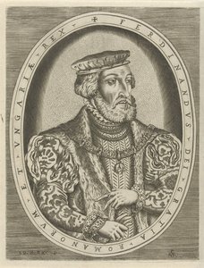 Muotokuva Ferdinand I:stä Habsburgista, Saksan keisarista Hallittajien muotokuvia (sarjan nimi) tekijältä Pieter van der Heyden