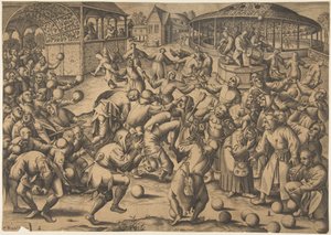 Hullujen juhla, vuoden 1570 jälkeen. tekijältä Pieter van der Heyden
