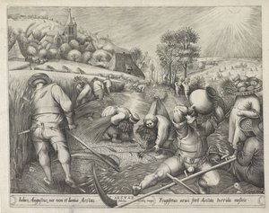 Kesä Aestas (otsikko esineessä) Neljä vuodenaikaa (sarjan nimi) tekijältä Pieter van der Heyden