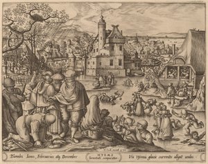 Talvi tekijältä Pieter van der Heyden after Hans Bol