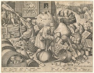 Jokamies tekijältä Pieter van der Heyden after Pieter Bruegel the Elder
