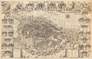 Hampurin kartta, 1644. tekijältä Pietersen