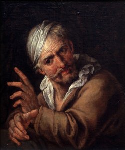 Vanhan miehen kasvot tekijältä Pietro  Della Vecchia