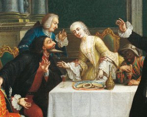"Välipala naamioiden kanssa"" Commedia dell