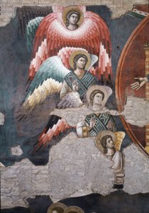 Viimeinen tuomio, yksityiskohta enkeleistä - Fresco