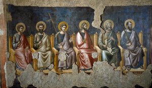 Viimeinen tuomio: yksityiskohta Apotresista (Fresko