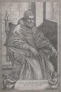 Paavi Sixtus V:n muotokuva, 1585. tekijältä Pietro Facchetti
