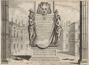 Tunnetuimpien arkkitehtien Rooman palatsit tekijältä Pietro Ferrerio