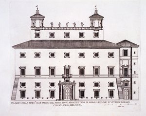 Palazzo Serenissima, Casa Medici, Pincio-kukkulalla, Rooma, julkaisusta 