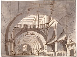 Teatterinäytelmän lavastus, 1800-luku.