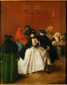 Il Ridotto (maalaus kankaalle) tekijältä Pietro Longhi