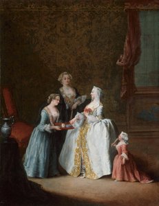 Lady at Her Toilette, 1740-luvun loppu. tekijältä Pietro Longhi