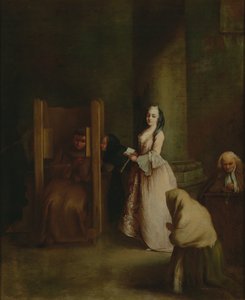 Tunnustus, 1750-luku tekijältä Pietro Longhi