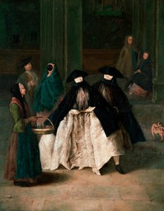 Hajuvesitoimittaja, n. 1756 (öljy kankaalle) tekijältä Pietro Longhi