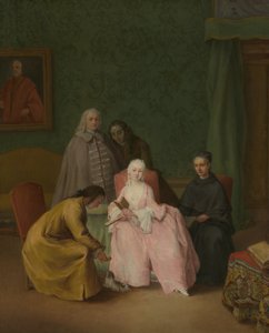 Vierailu, 1746 tekijältä Pietro Longhi
