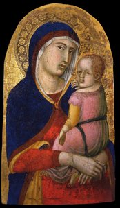 Madonna lapsen kanssa, noin 1340 tekijältä Pietro Lorenzetti