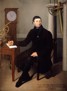 Barnaba Orianin muotokuva, tähtitieteilijä (1752 - 1832), N. Carducci. 1800-luvun maalaus. tekijältä Pietro Narducci