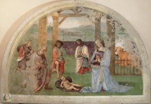 Paimenten palvonta tekijältä Pietro Perugino