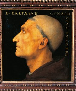 Pietro Peruginon muotokuva Vallombrosan luostarin munkki Balthazarista tekijältä Pietro Perugino