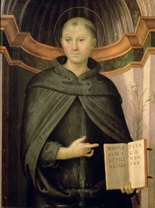 Pyhä Nikolaus Tolentinolainen tekijältä Pietro Perugino