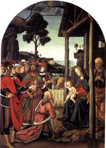 The Adoration of the Magi, n. 1470-1480 tekijältä Pietro Perugino