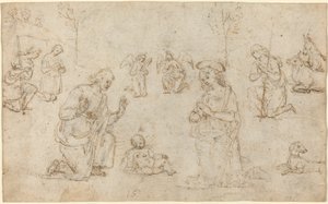 Paimenten palvonta tekijältä Pietro Perugino