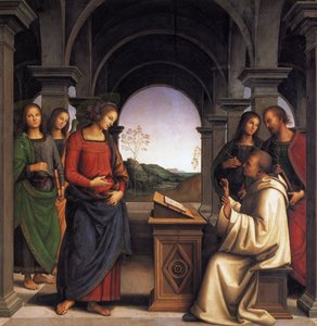 Pyhän Bernhardin näky tekijältä Pietro Perugino