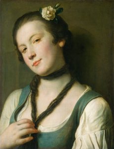 Tyttö kukka hiuksissa, 17601762.