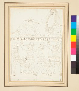 Etruskien uurna (kynä ja muste) tekijältä Pietro Santi Bartoli