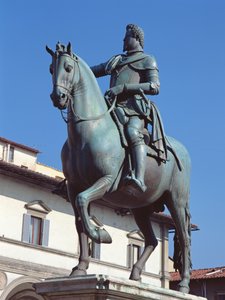 Ferdinando I de Medicin muistomerkki, Piazza della SS Annunziata, Firenze, noin 1602-08 (pronssi).