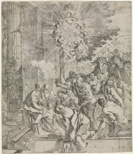 Maagien palvonta, 1636-1638. tekijältä Pietro Testa