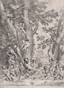 The Garden of Charity, noin 1631-37. tekijältä Pietro Testa